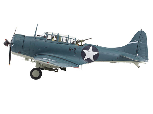 Douglas SBD-3 Dauntless Aircraft "Dusty Kleiss S-7 Scouting Six USS Enterprise" (1942) United States Navy "Premium Collection" 1/32 Diecast Model by Hobby Master LuxuryLifeWay Online Store