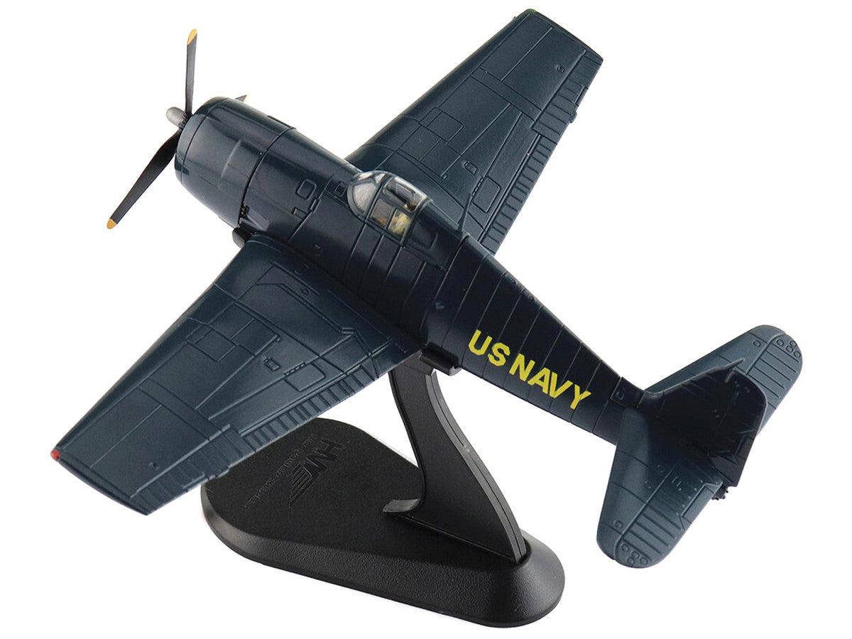 Grumman F6F-5 Hellcat Fighter Aircraft "Blue Angels #1-4 Decals" (1946) United States Navy "Air Power Series" 1/72 Diecast Model by Hobby Master LuxuryLifeWay Online Store