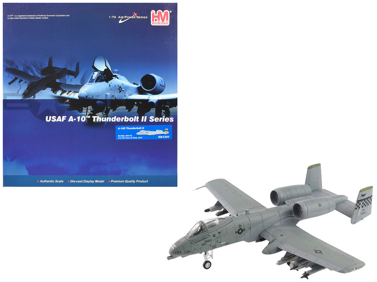Fairchild Republic A-10C Thunderbolt II Attack Aircraft "80-0283 25th FS 51st FW Osan Air Base" (2015) United States Air Force "Air Power Series" 1/72 Diecast Model by Hobby Master LuxuryLifeWay Online Store