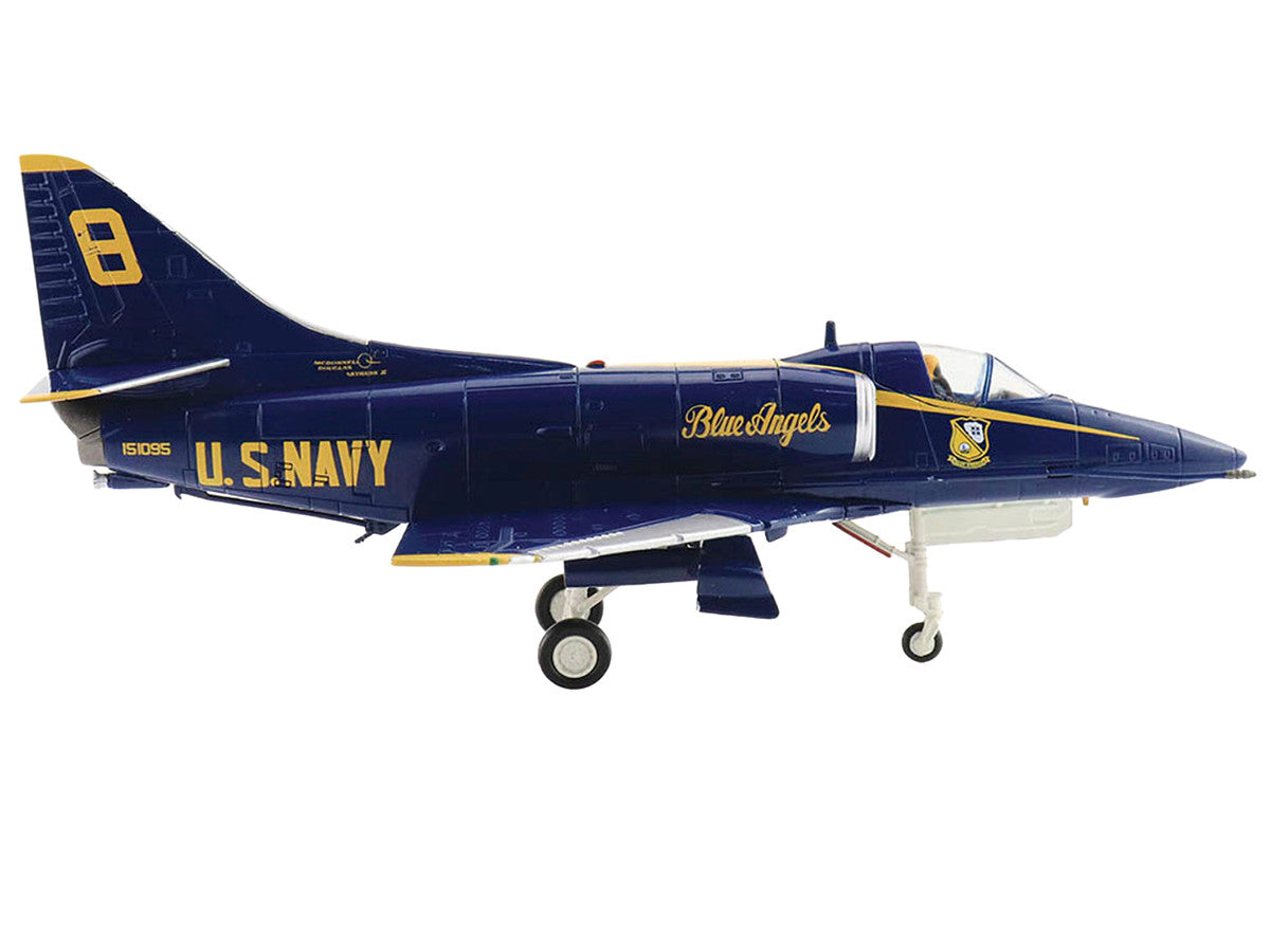 Douglas A-4F Skyhawk Aircraft "Blue Angels Tokushima Airbase Dr. Nakanishi #8" (2008) United States Navy "Air Power Series" 1/72 Diecast Model by Hobby Master LuxuryLifeWay Online Store