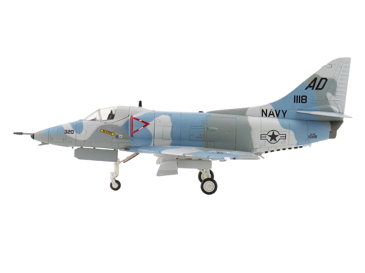 Douglas A-4E Skyhawk Aircraft "151118 Aggressor Scheme VA-43" (1975) United States Navy "Air Power Series" 1/72 Diecast Model by Hobby Master LuxuryLifeWay Online Store