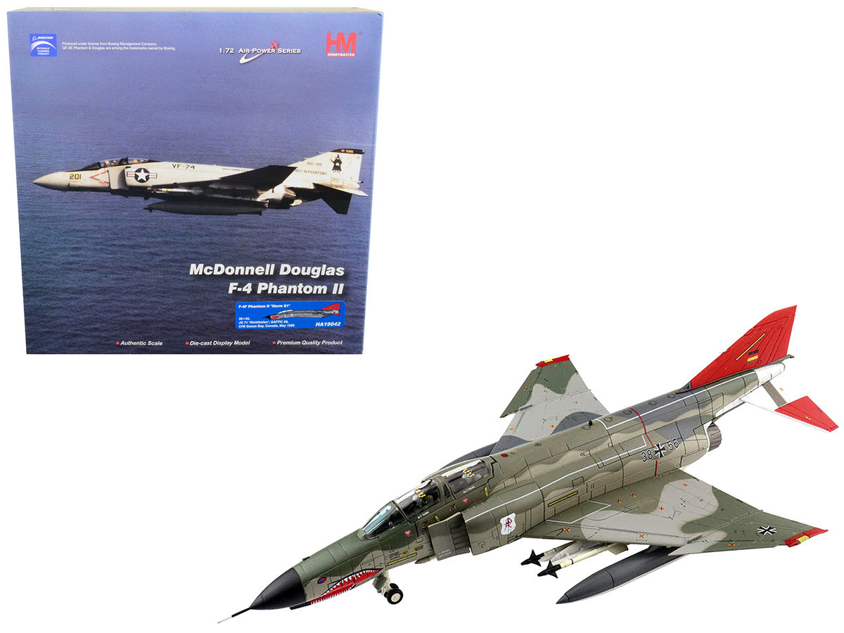 McDonnell Douglas F-4F Phantom II "Norm 81" Fighter Aircraft "JG 71 "Richthofen" GAFTIC 86 CFB Goose Bay Canada" (May 1986) "Air Power Series" 1/72 Diecast Model by Hobby Master LuxuryLifeWay Online Store