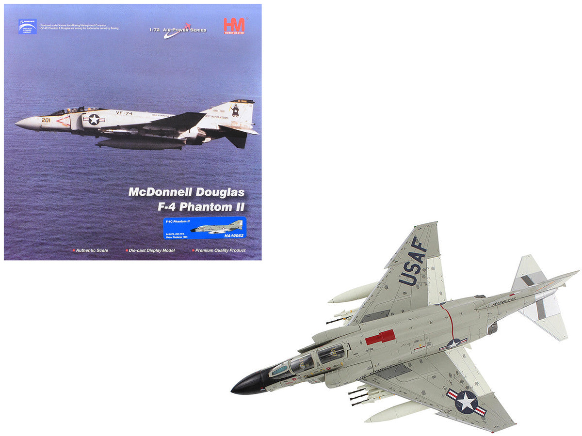 McDonnell Douglas F-4C Phantom II Fighter-Bomber Aircraft "45th TFS Ubon Thailand" (1965) United States Air Force "Air Power Series" 1/72 Diecast Model by Hobby Master LuxuryLifeWay Online Store
