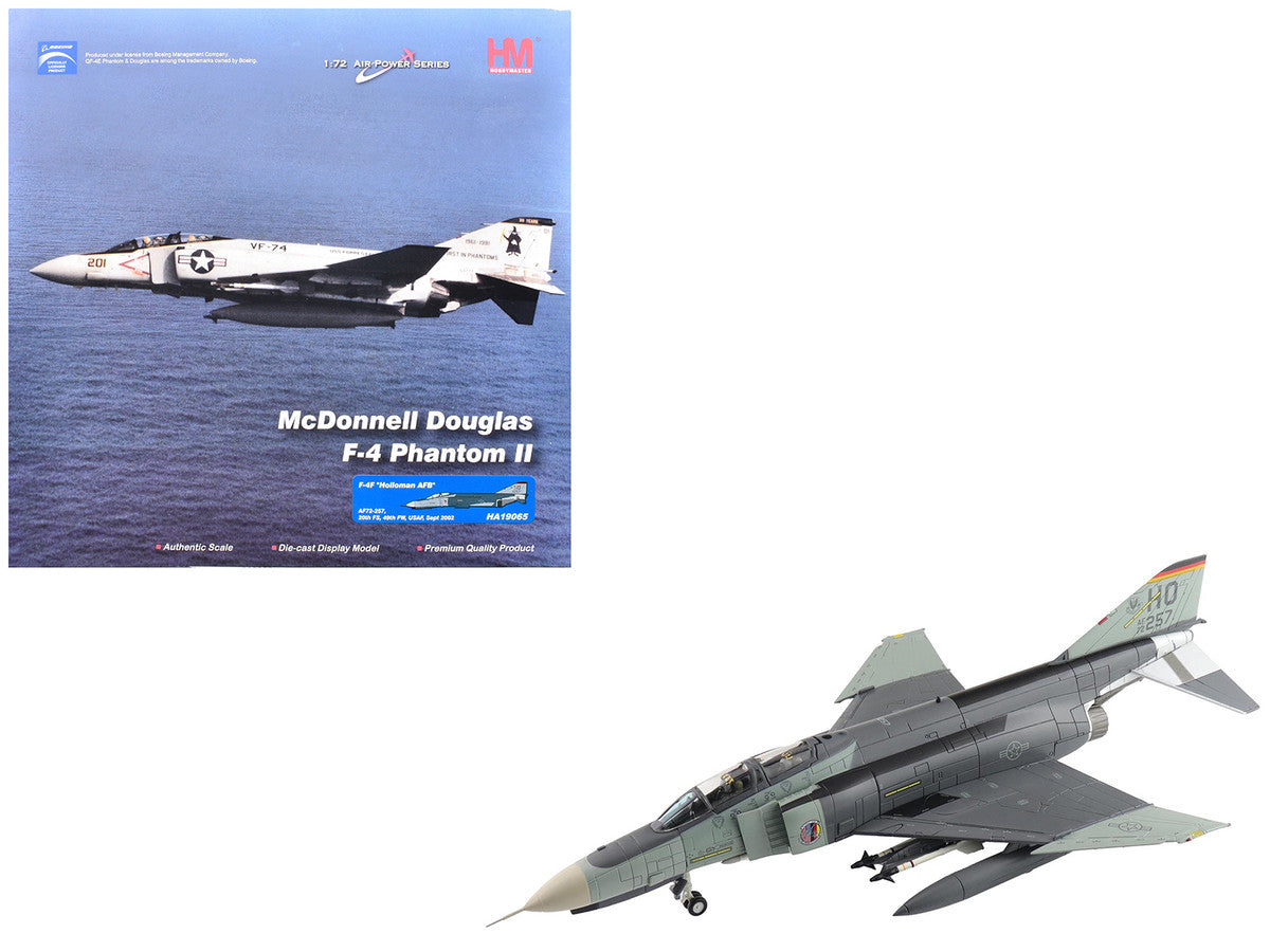 McDonnell Douglas F-4F Phantom II Fighter-Bomber Aircraft "AF72-257 20th Fighter Squadron 49th Fighter Wing Holloman AFB" (2002) United States Air Force "Air Power Series" 1/72 Diecast Model by Hobby Master LuxuryLifeWay Online Store