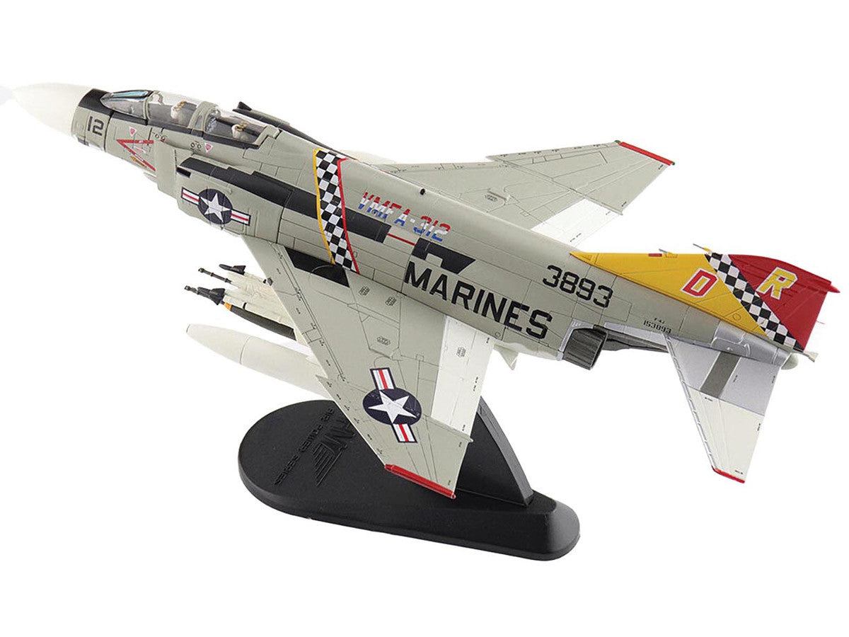 McDonnell Douglas F-4J Phantom II Fighter-Bomber Aircraft "153893 VMFA-312 Checkerboards" (1976) United States Marine Corps "Air Power Series" 1/72 Diecast Model by Hobby Master LuxuryLifeWay Online Store