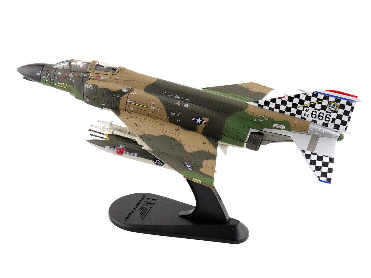 McDonnell Douglas F-4C Phantom II Fighter-Bomber Aircraft "63-7666 William Tell 57th FIS Keflavik Airport Iceland" (1977) United States Air Force "Air Power Series" 1/72 Diecast Model by Hobby Master LuxuryLifeWay Online Store