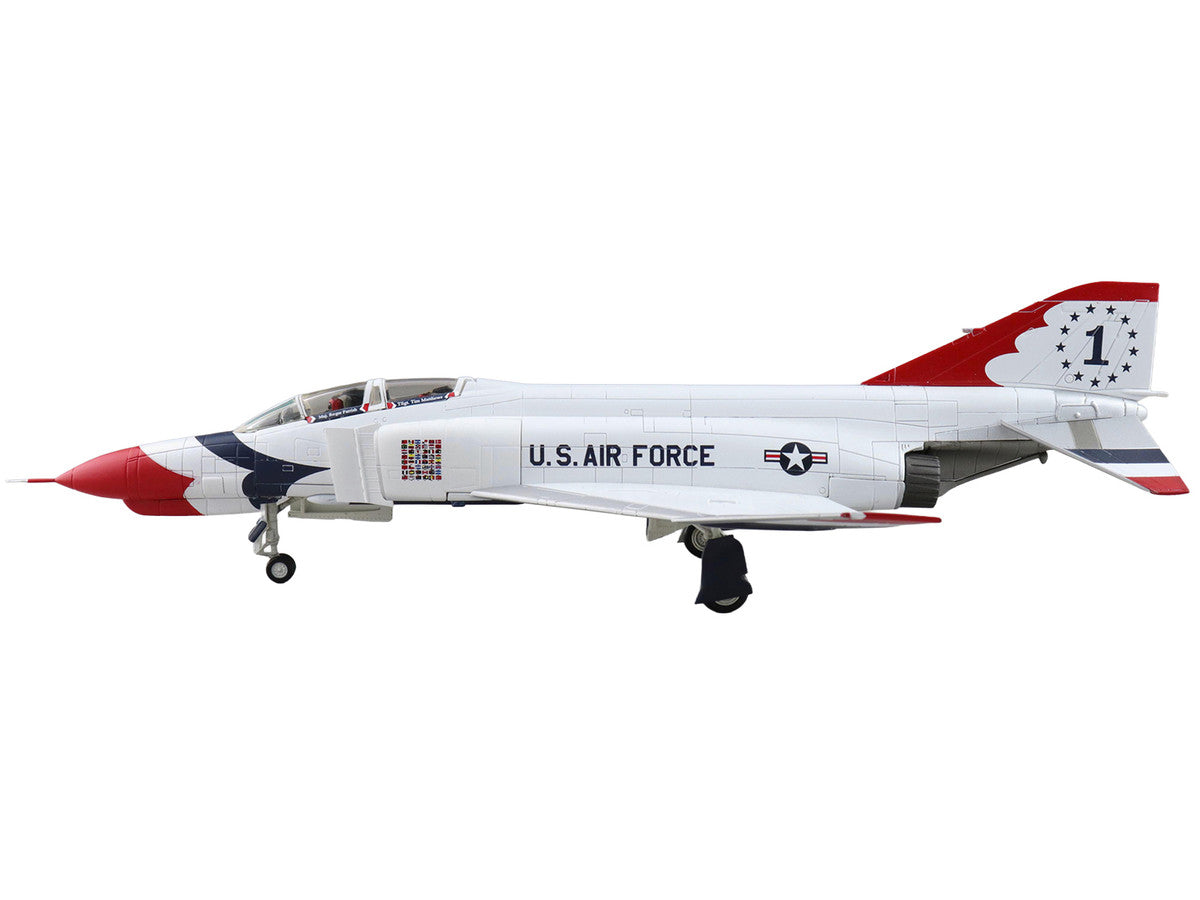 McDonnell Douglas F-4E Phantom II Fighter-Bomber Aircraft "Thunderbirds No.1 Plane 1973/74 Season" United States Air Force "Air Power Series" 1/72 Diecast Model by Hobby Master LuxuryLifeWay Online Store