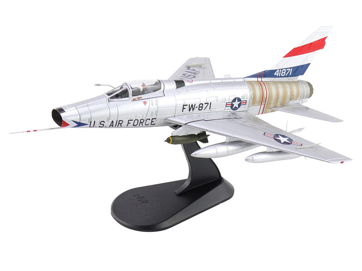 North American F-100 Super Sabre Fighter Aircraft "FW-871 National Military Museum Soesterberg Netherlands" United States Air Force "Air Power Series" 1/72 Diecast Model by Hobby Master LuxuryLifeWay Online Store