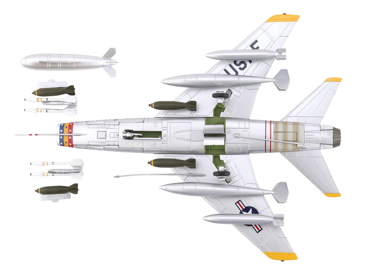 North American F-100D Super Sabre Fighter Aircraft "FW-871 81st TFS 50th TFW France" (1958) United States Air Force "Air Power Series" 1/72 Diecast Model by Hobby Master LuxuryLifeWay Online Store
