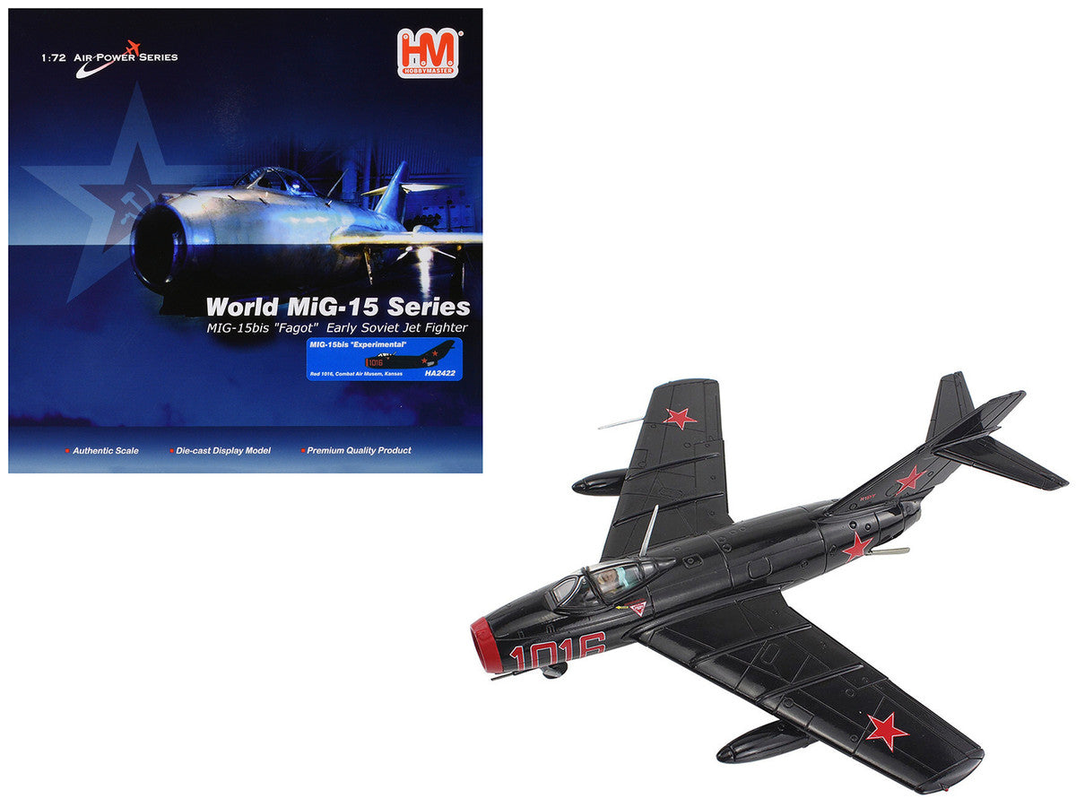 Mikoyan-Gurevich MiG-15Bis Fighter Aircraft "Experimental Combat Air Museum Kansas" "Air Power Series" 1/72 Diecast Model by Hobby Master LuxuryLifeWay Online Store