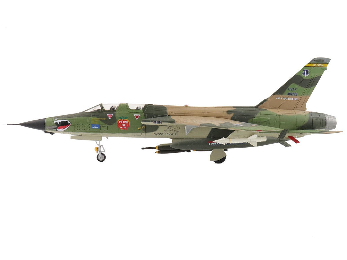 Republic F-105F Thunderchief Fighter-Bomber Aircraft "63-8299 Peach 91 128th Tactical Fighter Squadron Georgia ANG Dobbins Air Reserve Base" United States Air Force "Air Power Series" 1/72 Diecast Model by Hobby Master LuxuryLifeWay Online Store