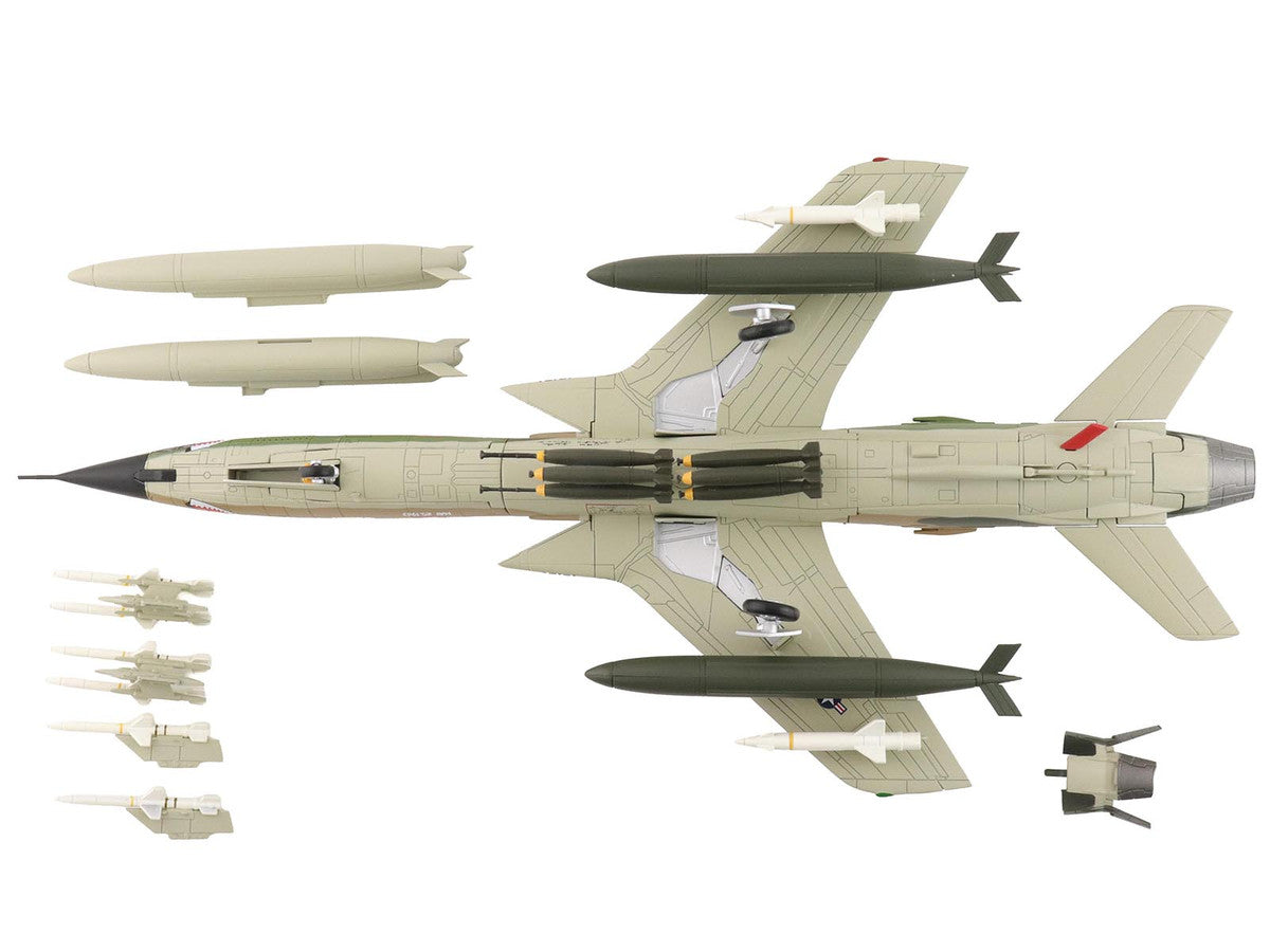 Republic F-105F Thunderchief Fighter-Bomber Aircraft "63-8299 Peach 91 128th Tactical Fighter Squadron Georgia ANG Dobbins Air Reserve Base" United States Air Force "Air Power Series" 1/72 Diecast Model by Hobby Master LuxuryLifeWay Online Store
