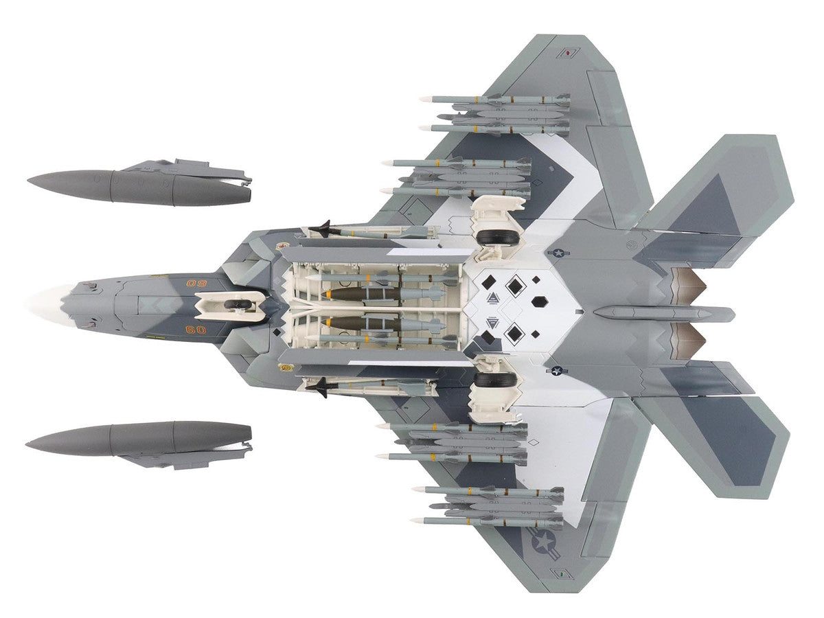 Lockheed F-22 Raptor Stealth Aircraft "Splinter Camouflage" United States Air Force "Air Power Series" 1/72 Diecast Model by Hobby Master LuxuryLifeWay Online Store