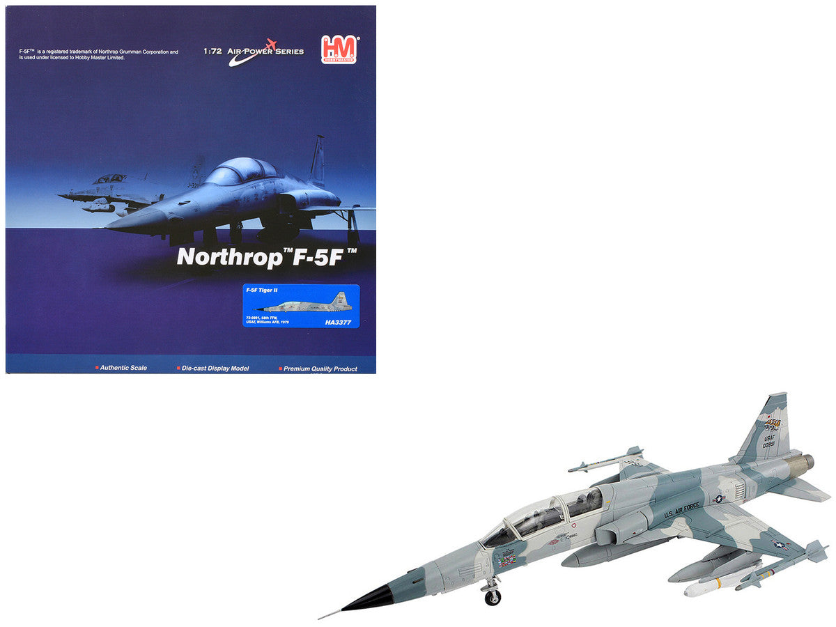 Northrop F-5F Tiger II Aircraft "58th Tactical Training Wing Williams Air Force Base" United States Air Force "Air Power Series" 1/72 Diecast Model by Hobby Master LuxuryLifeWay Online Store