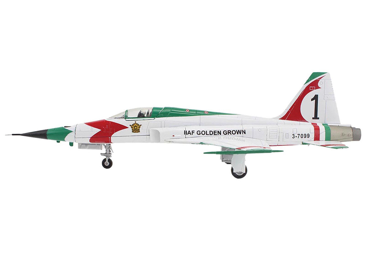 Northrop F-5E Tiger II Aircraft "#1 3-7099 IIAF Golden Crown" Imperial Iranian Air Force "Air Power Series" 1/72 Diecast Model by Hobby Master LuxuryLifeWay Online Store