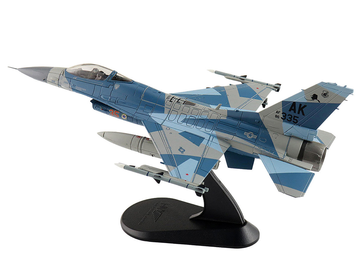 Lockheed F-16C Fighting Falcon Fighter Aircraft "86-0335 Blue Splinter 354th Wing 18th AGRS Eielson AFB" (2018) United States Air Force "Air Power Series" 1/72 Diecast Model by Hobby Master LuxuryLifeWay Online Store