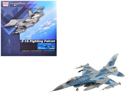 Lockheed F-16C Fighting Falcon Fighter Aircraft "86-0335 Blue Splinter 354th Wing 18th AGRS Eielson AFB" (2018) United States Air Force "Air Power Series" 1/72 Diecast Model by Hobby Master LuxuryLifeWay Online Store