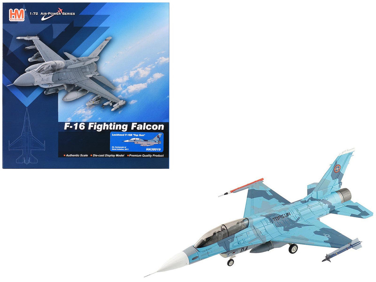 Lockheed F-16B Fighting Falcon Fighter Aircraft "Top Gun 04 Centennial of Naval Aviation" United States Navy "Air Power Series" 1/72 Diecast Model by Hobby Master LuxuryLifeWay Online Store