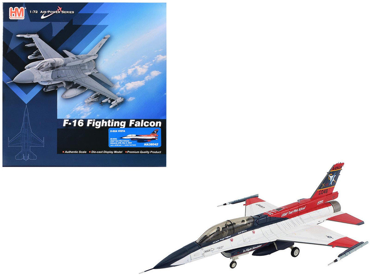 General Dynamics X-62A VISTA Aircraft "86-0048 USAF Test Pilot School Edwards Air Force Base" (2024) United States Air Force "Air Power Series" 1/72 Diecast Model by Hobby Master LuxuryLifeWay Online Store
