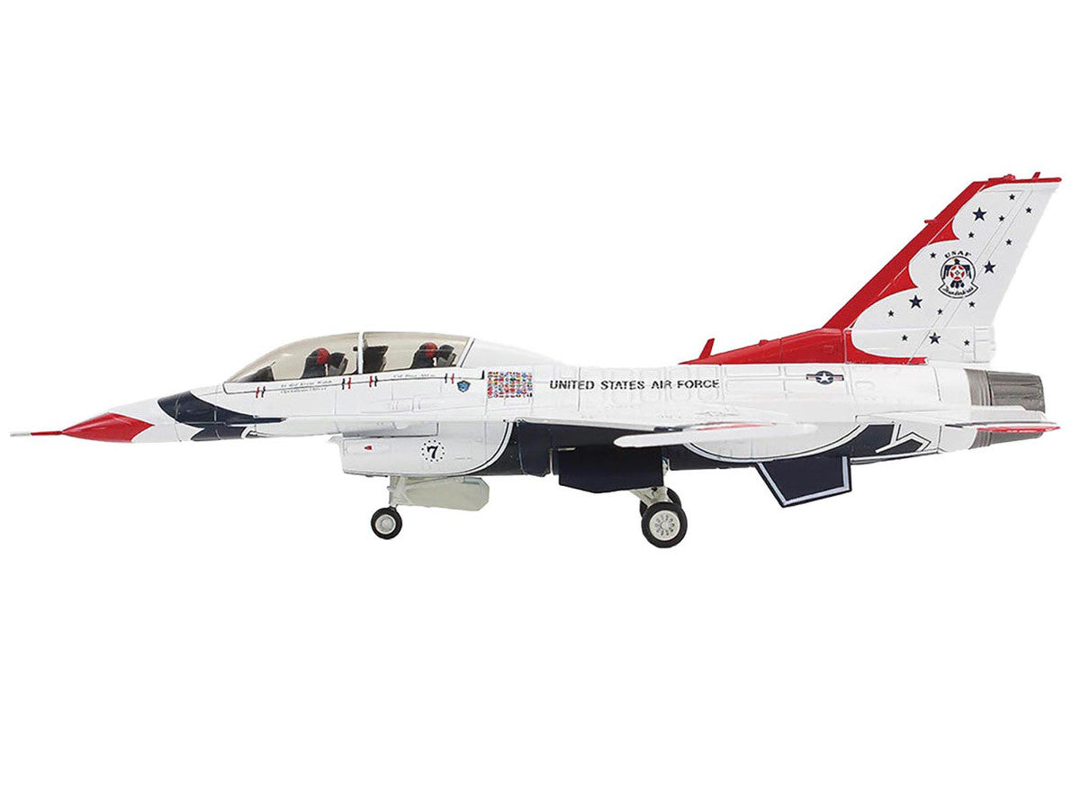 Lockheed F-16D Fighting Falcon Fighter Aircraft "No.7 Thunderbirds Nellis Air Force Base" (2017) United States Air Force "Air Power Series" 1/72 Diecast Model by Hobby Master LuxuryLifeWay Online Store