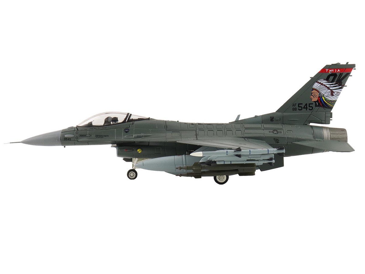 Lockheed F-16C Fighting Falcon Fighter Aircraft "88-0545 138th Fighter Wing Oklahoma Air National Guard" (2024) United States Air Force "Air Power Series" 1/72 Diecast Model by Hobby Master LuxuryLifeWay Online Store