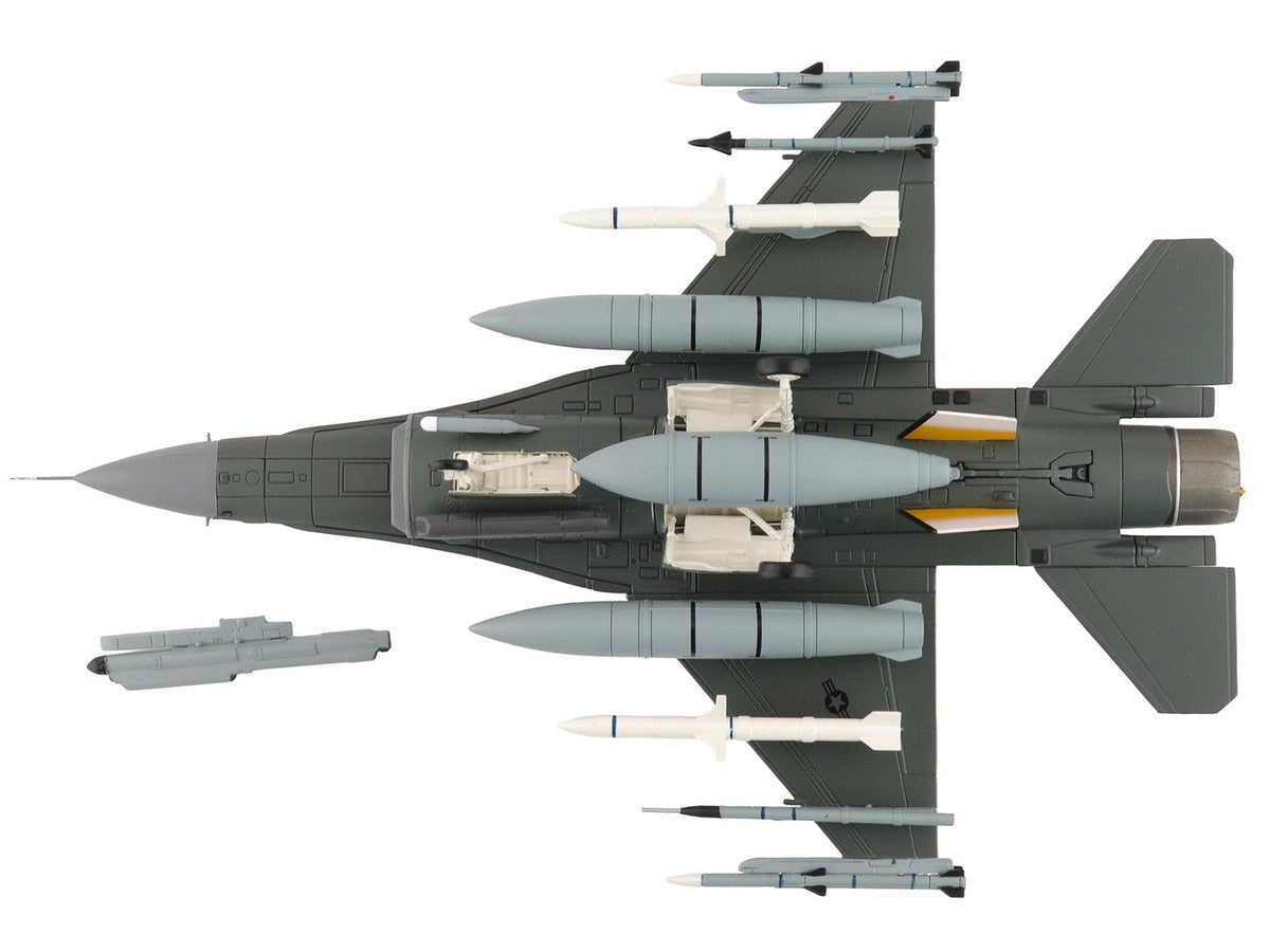 Lockheed F-16CM Fighting Falcon Fighter Aircraft "91-0379 Tiger Tiger 1 79th Fighter Squadron Shaw Air Force Base" (2023) United States Air Force "Air Power Series" 1/72 Diecast Model by Hobby Master LuxuryLifeWay Online Store
