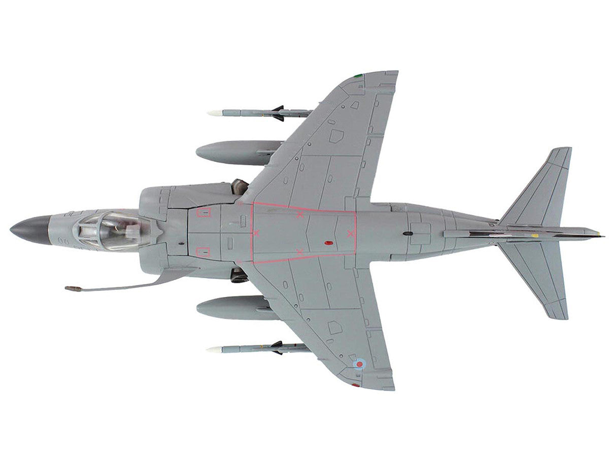 British Aerospace Sea Harrier FA.2 Aircraft with Sea Eagle Missiles "ZH804 Fairford" (2002) British Royal Navy "Air Power Series" 1/72 Diecast Model by Hobby Master LuxuryLifeWay Online Store