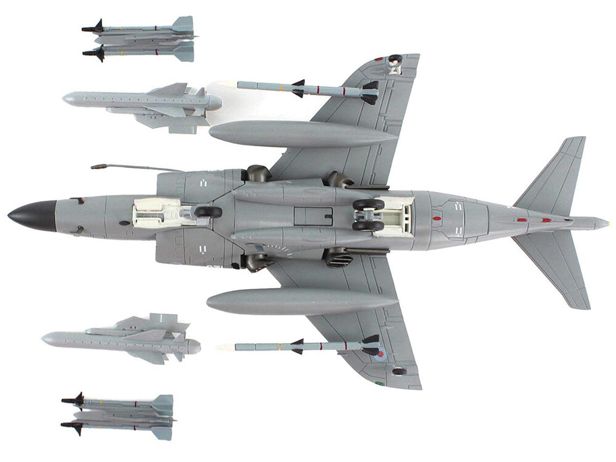 British Aerospace Sea Harrier FA.2 Aircraft with Sea Eagle Missiles "ZH804 Fairford" (2002) British Royal Navy "Air Power Series" 1/72 Diecast Model by Hobby Master LuxuryLifeWay Online Store