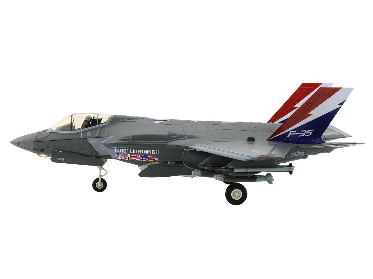 Lockheed Martin F-35A Lightning II Aircraft "22-5696 1000th Lightning II 176th FS Wisconsin ANG" (2004) United States Air Force "Air Power Series" 1/72 Diecast Model by Hobby Master LuxuryLifeWay Online Store