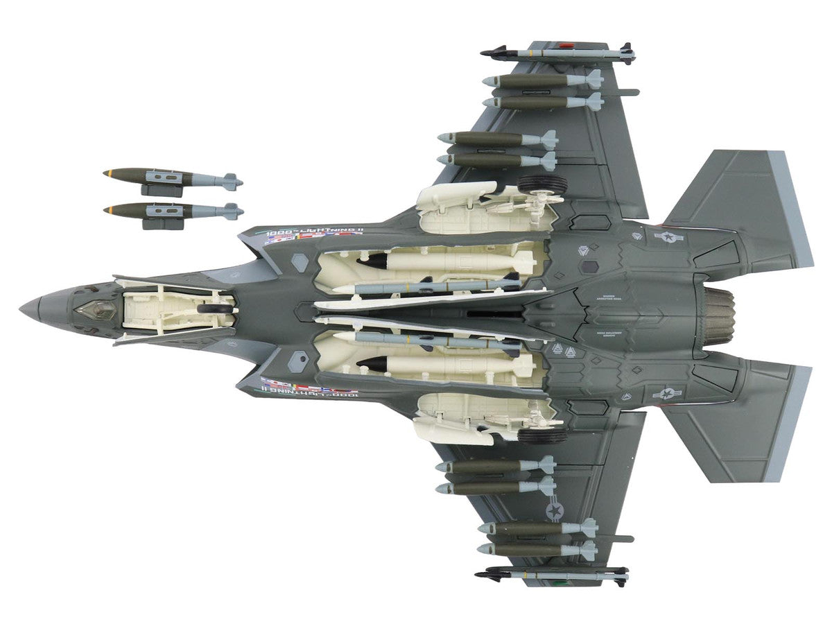 Lockheed Martin F-35A Lightning II Aircraft "22-5696 1000th Lightning II 176th FS Wisconsin ANG" (2004) United States Air Force "Air Power Series" 1/72 Diecast Model by Hobby Master LuxuryLifeWay Online Store