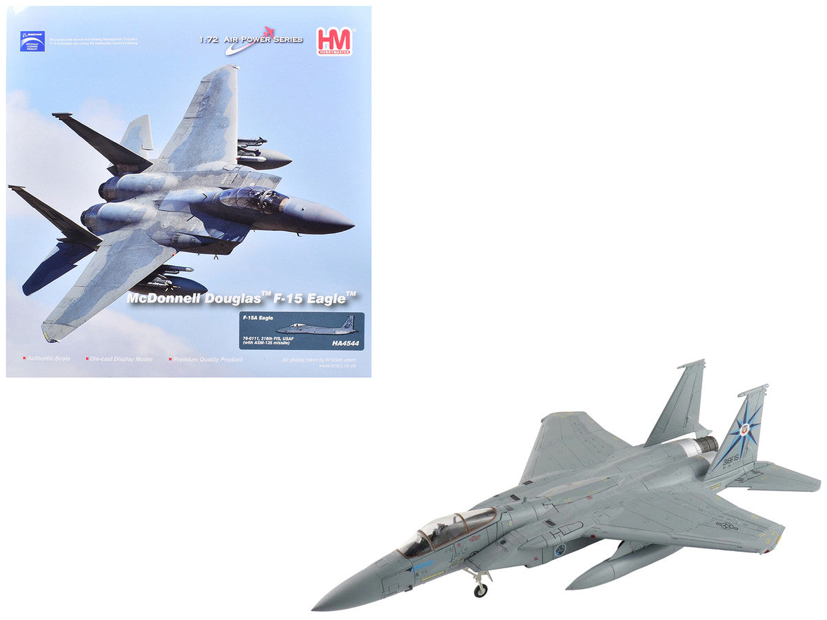 McDonnell Douglas F-15A Eagle Fighter Aircraft "76-0111 318th Fighter Interceptor Squadron" United States Air Force "Air Power Series" 1/72 Diecast Model by Hobby Master LuxuryLifeWay Online Store