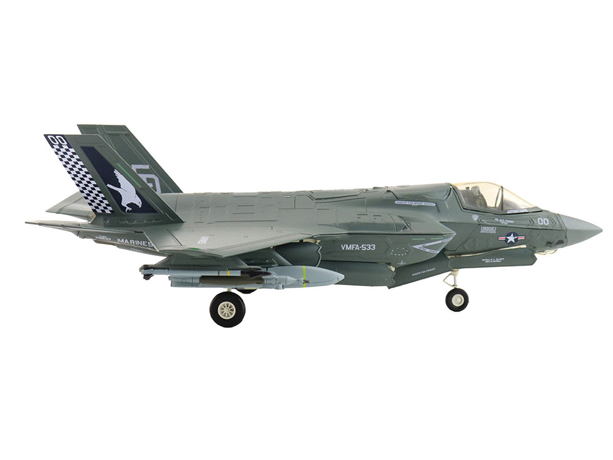 Lockheed Martin F-35B Lightning II Aircraft (Beast Mode) "170533 VMFA-533 Hawks" (2025) United States Marine Corps "Air Power Series" 1/72 Diecast Model by Hobby Master LuxuryLifeWay Online Store
