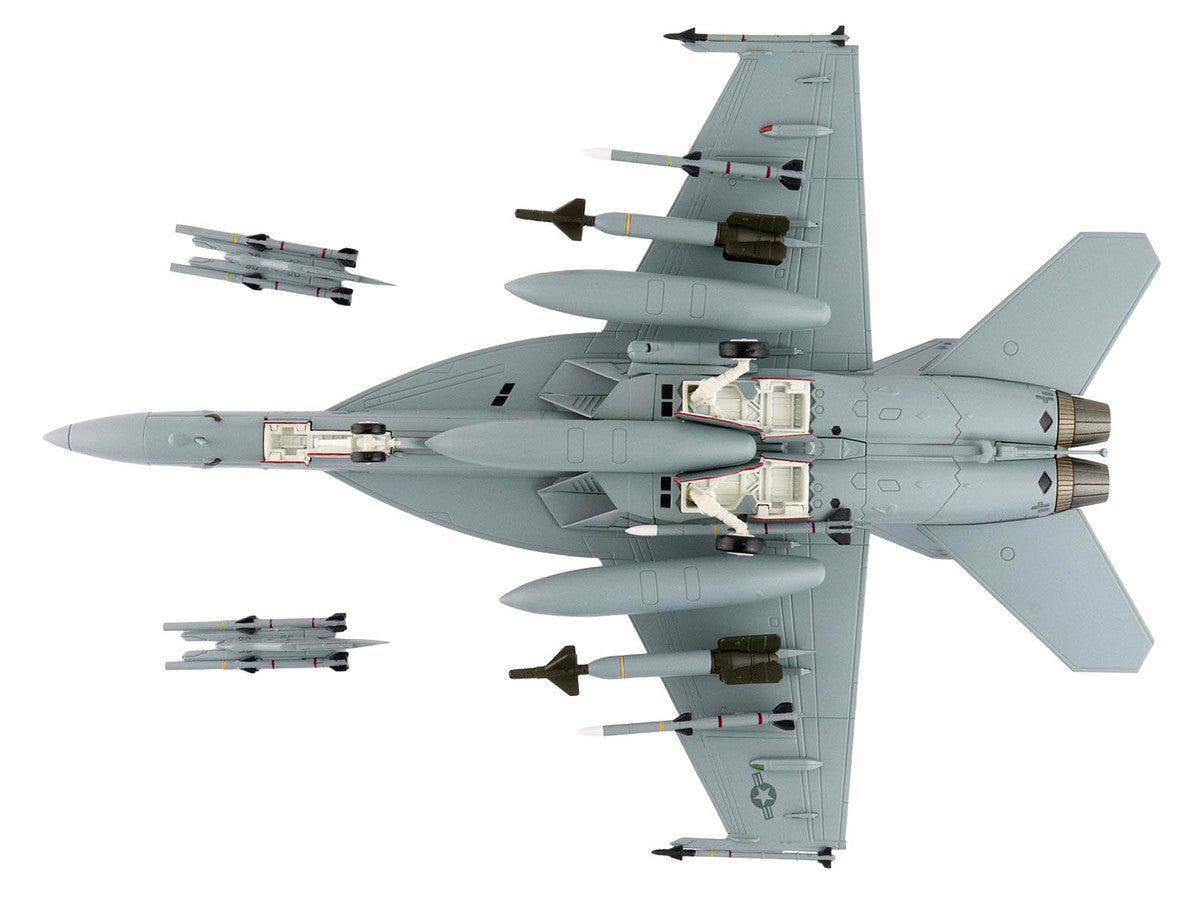 Boeing F/A-18E Super Hornet Fighter Aircraft "Dagger Team (with decals)" United States Navy "Air Power Series" 1/72 Diecast Model by Hobby Master LuxuryLifeWay Online Store