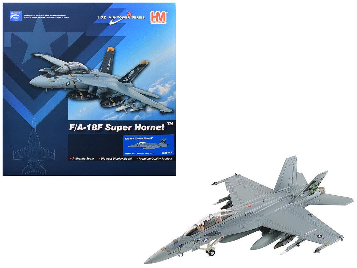 Boeing F/A-18F Super Hornet Fighter Aircraft "165875 Green Hornet VX-23 Salty Dogs NAS Patuxent River" (2011) United States Navy "Air Power Series" 1/72 Diecast Model by Hobby Master LuxuryLifeWay Online Store
