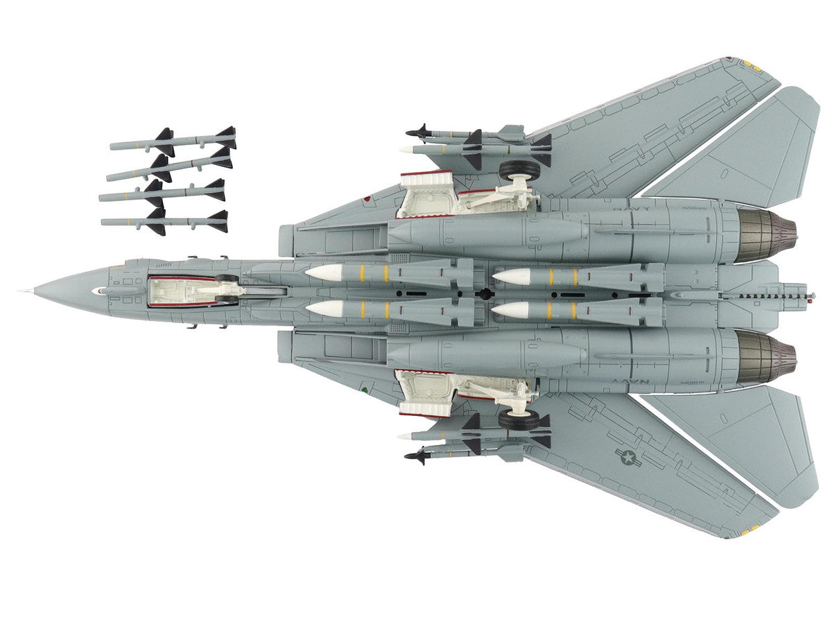 Grumman F-14A Tomcat Fighter Aircraft "VF-1 (with Optional Decals)" United States Navy "Air Power Series" 1/72 Diecast Model by Hobby Master LuxuryLifeWay Online Store