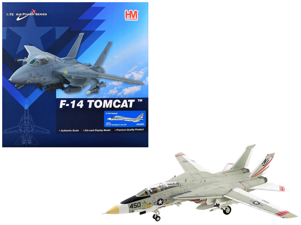 Grumman F-14A Tomcat Fighter Aircraft "VFA-124 Gunfighters" (1978) United States Navy "Air Power Series" 1/72 Diecast Model by Hobby Master LuxuryLifeWay Online Store