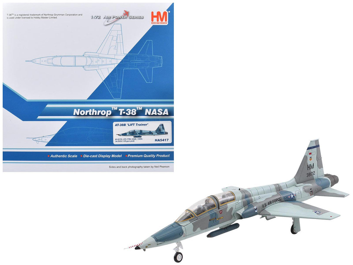 Northrop AT-38B Talon Aircraft "63-8172 479th TTW LIFT Trainer NASA" (1980s) United States Air Force "Air Power Series" 1/72 Diecast Model by Hobby Master LuxuryLifeWay Online Store
