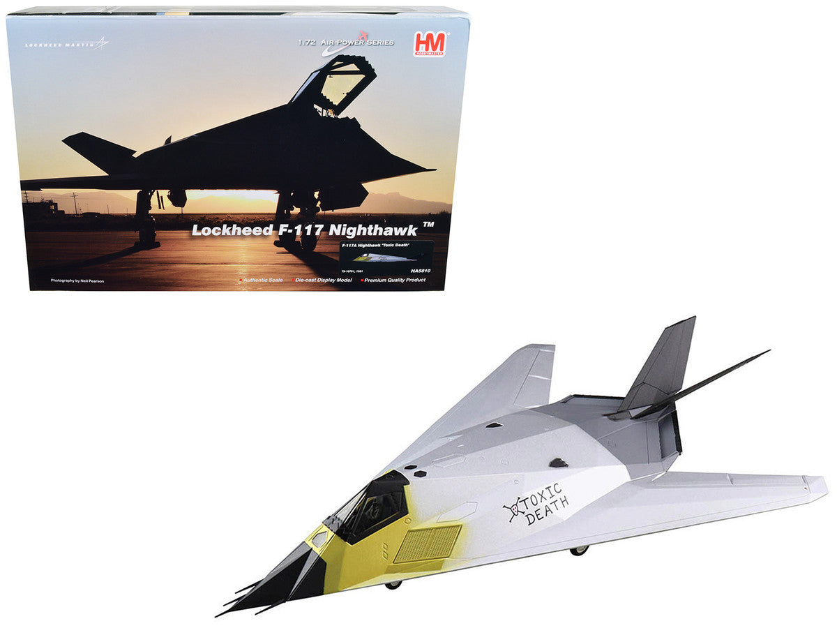 Lockheed F-117A Nighthawk Stealth Aircraft "Toxic Death" (1991) "Air Power Series" 1/72 Diecast Model by Hobby Master LuxuryLifeWay Online Store