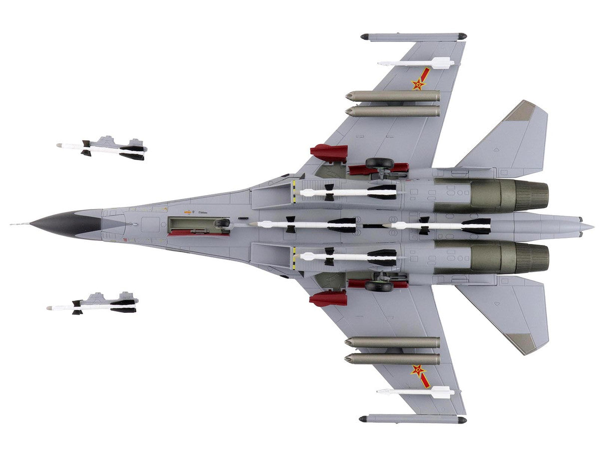 Shenyang J-11A Fighter Aircraft "40547 Golden Helmet" (2014) People's Liberation Army Air Force with 1/8 Scale Golden Helmet "Air Power Series" 1/72 Diecast Model by Hobby Master LuxuryLifeWay Online Store