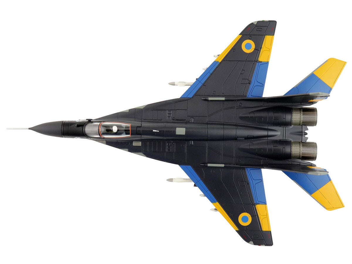 Mikoyan MIG-29 Fulcrum Aircraft "Ghost of Kyiv 40th Tactical Aviation Brigade Vasylkiv Air Base" (2023) Ukrainian Air Force "Air Power Series" 1/72 Diecast Model by Hobby Master LuxuryLifeWay Online Store