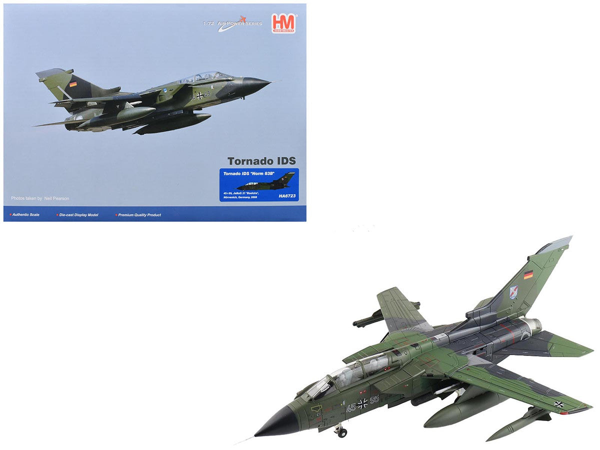 Panavia Tornado IDS Fighter-Bomber Aircraft "Norm 83B 45+95 JaBoG 31 'Boelcke' Norvenich Germany" (2008) German Luftwaffe "Air Power Series" 1/72 Diecast Model by Hobby Master LuxuryLifeWay Online Store