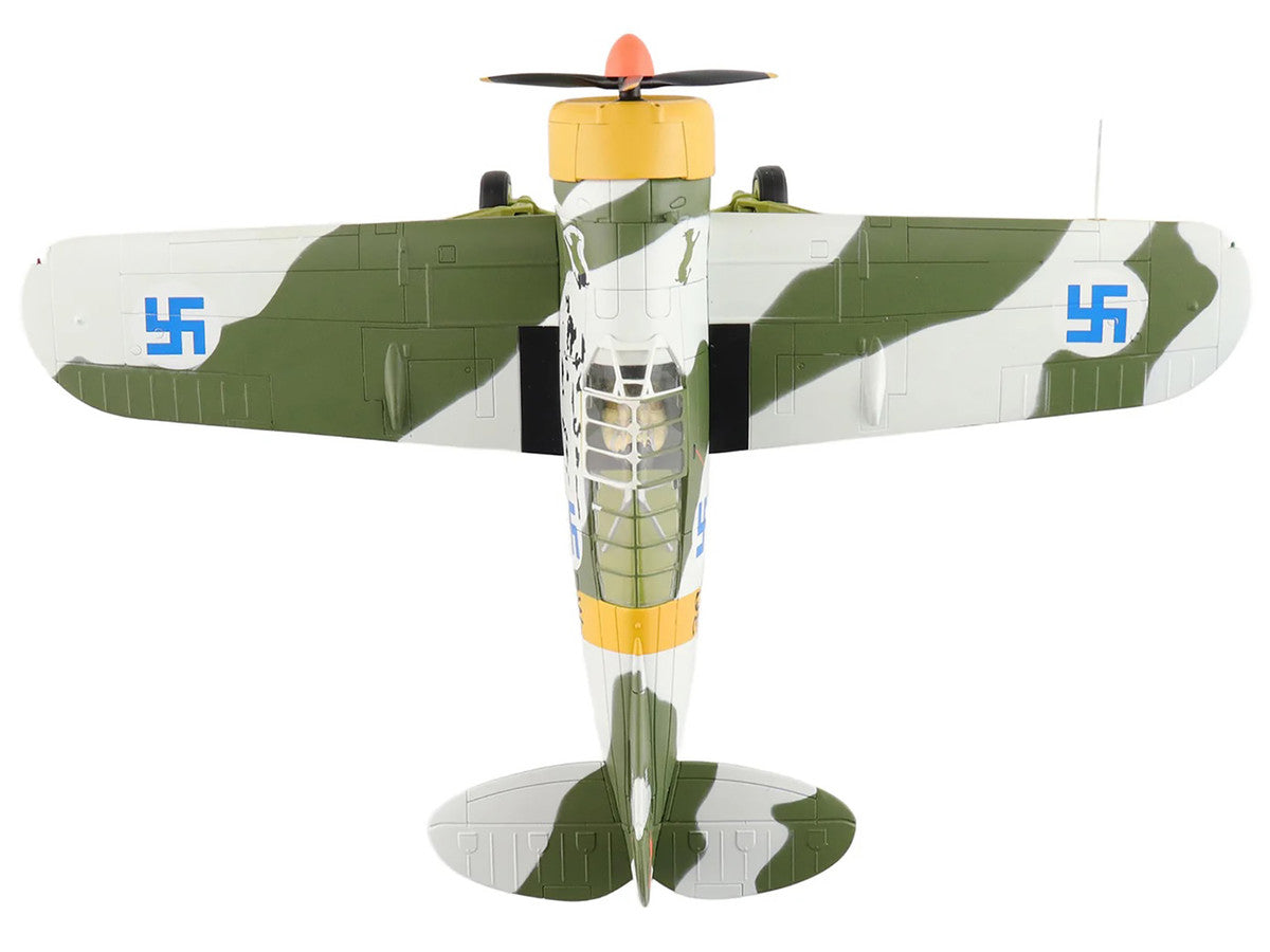 Brewster F2A Model 239 "Buffalo" Fighter Aircraft "BW364 LeLv 24 flown by Warrant Officer Ilmari Juutilainen" (1942) Finnish Air Force "Air Power Series" 1/48 Diecast Model by Hobby Master LuxuryLifeWay Online Store