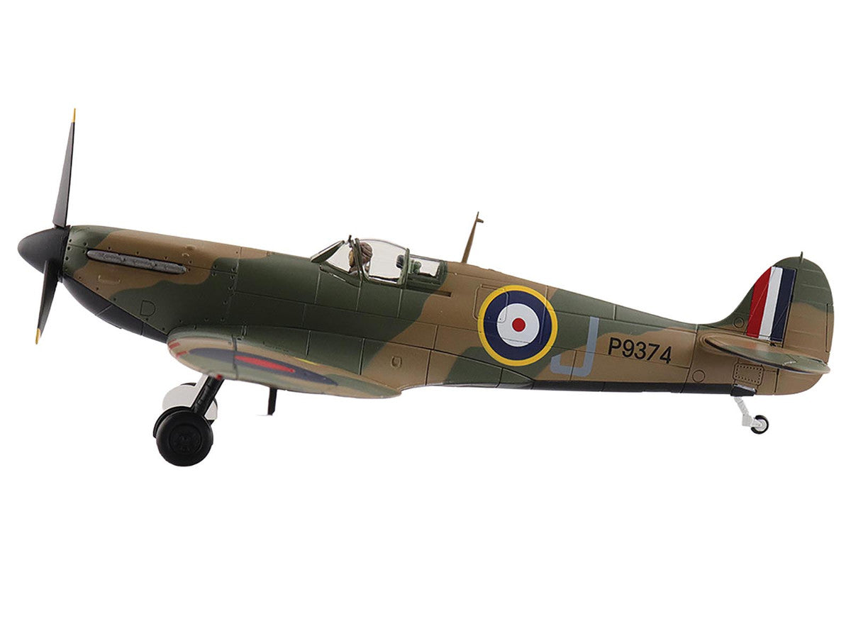 Supermarine Spitfire Mk.1a Fighter Aircraft "J/P9374 Dunkirk" British Royal Air Force "Air Power Series" 1/48 Diecast Model by Hobby Master LuxuryLifeWay Online Store