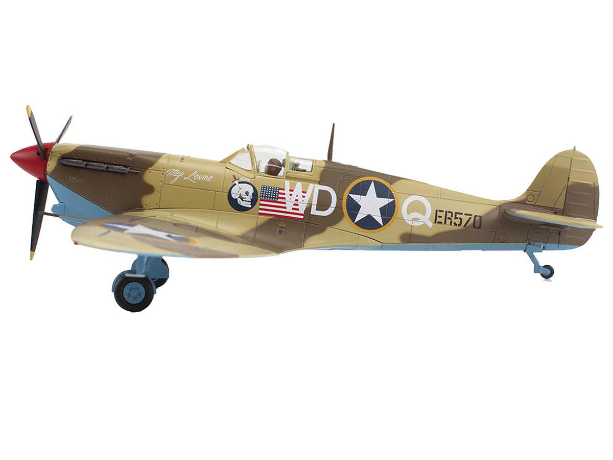 Supermarine Spitfire Mk.Vb Trop Fighter Aircraft "ER570 4th Fighter Squadron 52nd Fighter Group" (1943) Mediterranean Allied Coastal Air Force "Air Power Series" 1/48 Diecast Model by Hobby Master LuxuryLifeWay Online Store