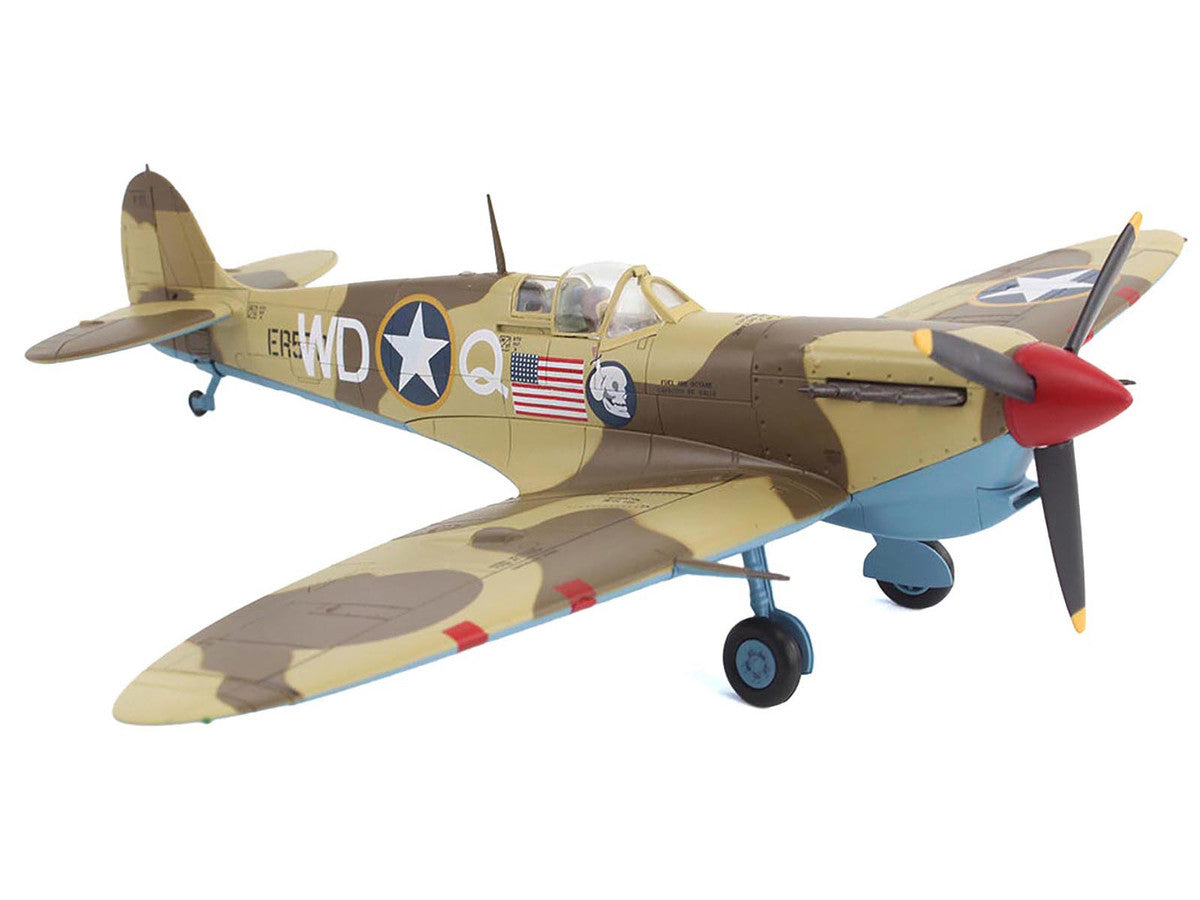 Supermarine Spitfire Mk.Vb Trop Fighter Aircraft "ER570 4th Fighter Squadron 52nd Fighter Group" (1943) Mediterranean Allied Coastal Air Force "Air Power Series" 1/48 Diecast Model by Hobby Master LuxuryLifeWay Online Store