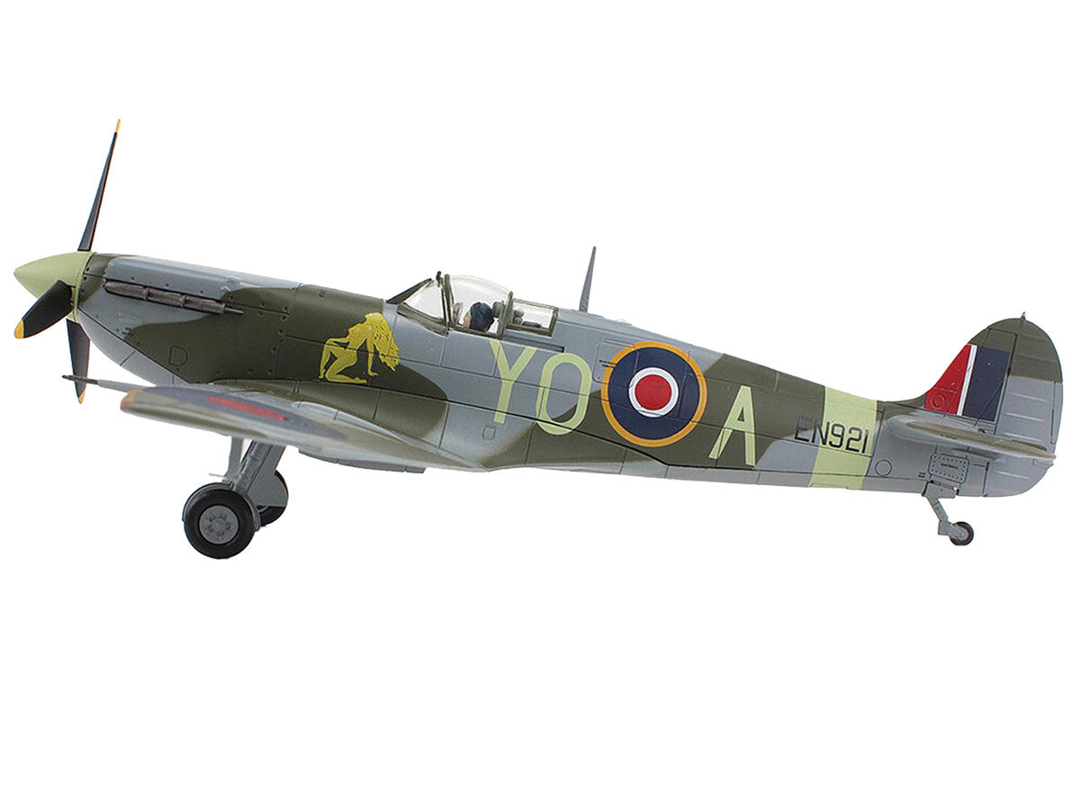 Supermarine Spitfire Mk Vb Fighter Aircraft "EN921 Flying Officer Jack Sheppard No. 401 Squadron" (1943) Royal Canadian Air Force "Air Power Series" 1/48 Diecast Model by Hobby Master LuxuryLifeWay Online Store