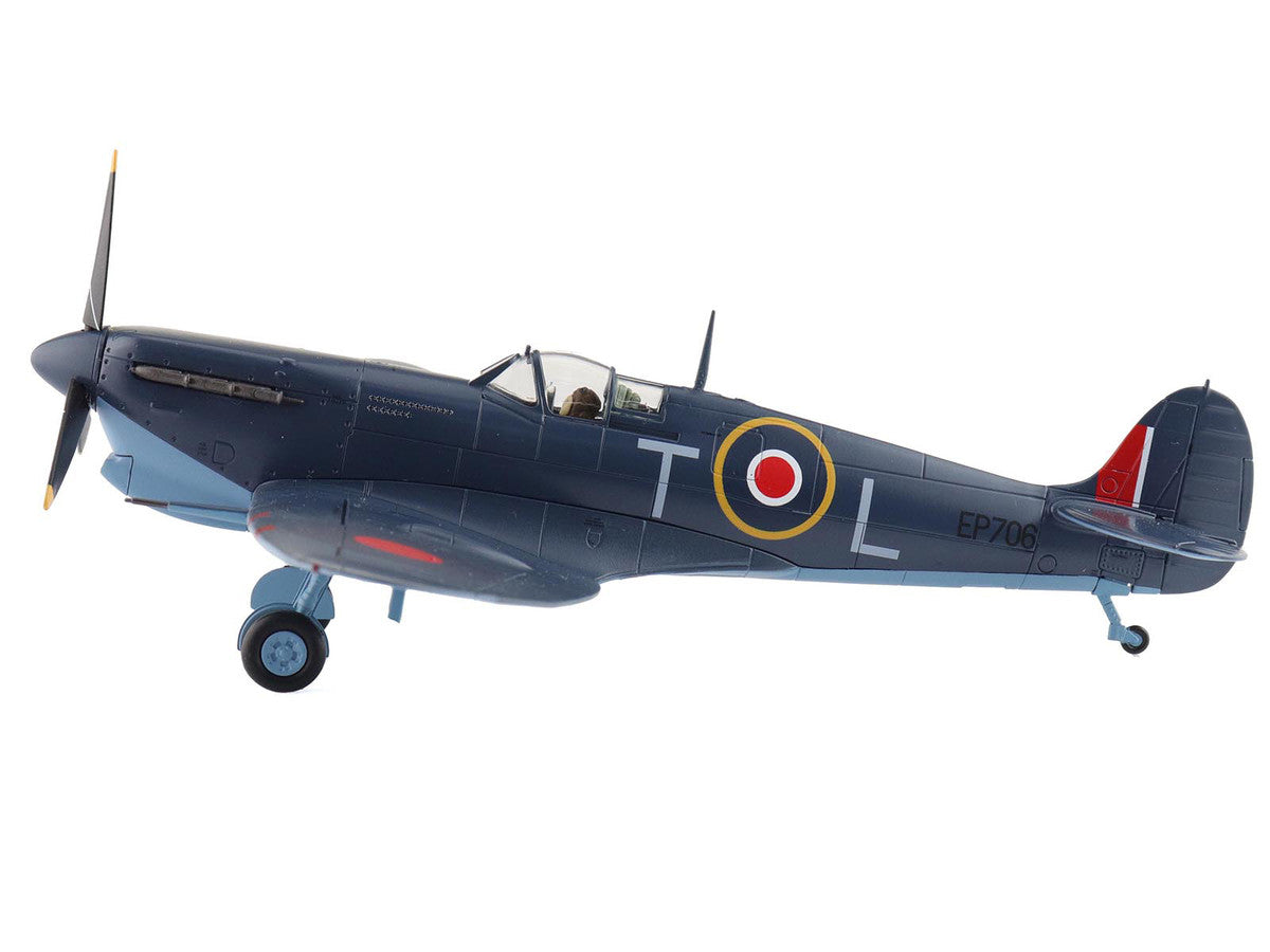 Supermarine Spitfire Mk.Vb Trop Fighter Aircraft "EP706 George Beurling No. 249 Squadron Malta" (1942) British Royal Air Force "Air Power Series" 1/48 Diecast Model by Hobby Master LuxuryLifeWay Online Store