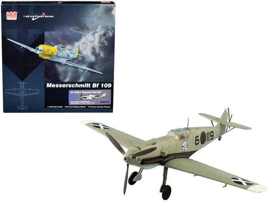 Messerschmitt BF 109E-3 Fighter Aircraft "Hauptmann Siebelt Reents Spanish Civil War" (1939) "Air Power Series" 1/48 Diecast Model by Hobby Master LuxuryLifeWay Online Store