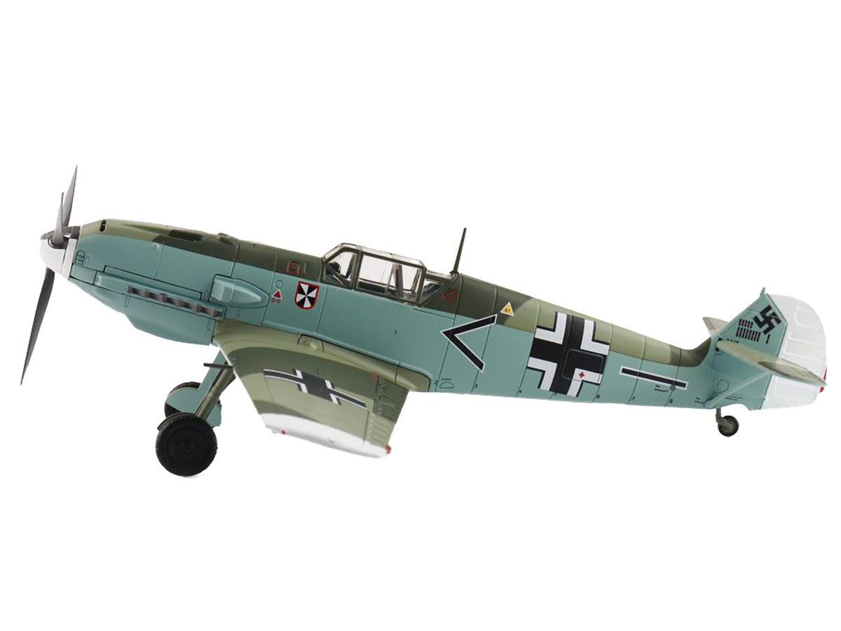 Messerschmitt BF 109E-4 Fighter Aircraft "Franz von Werra II/JG-3" (1940) German Luftwaffe "Air Power Series" 1/48 Diecast Model by Hobby Master LuxuryLifeWay Online Store
