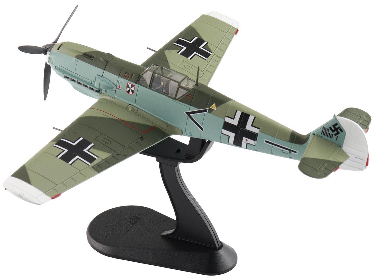 Messerschmitt BF 109E-4 Fighter Aircraft "Franz von Werra II/JG-3" (1940) German Luftwaffe "Air Power Series" 1/48 Diecast Model by Hobby Master LuxuryLifeWay Online Store